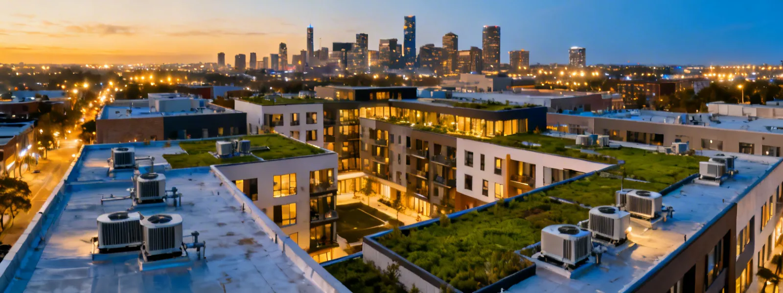 Mitsubishi Electric HVAC systems across modern urban development
